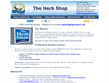 Tablet Screenshot of herbshoptc.com